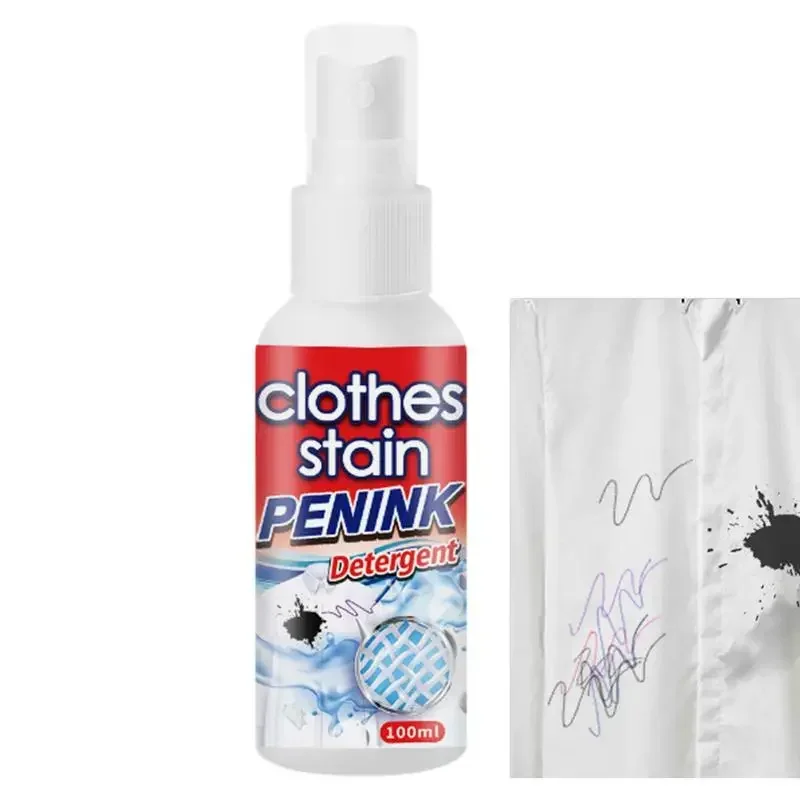 

Clothes Stain 100ml Ink Remover Spray Ink Marker Carpets Instant Spot Remover For Fabric Clothes Carpet Laundry Dog Bath