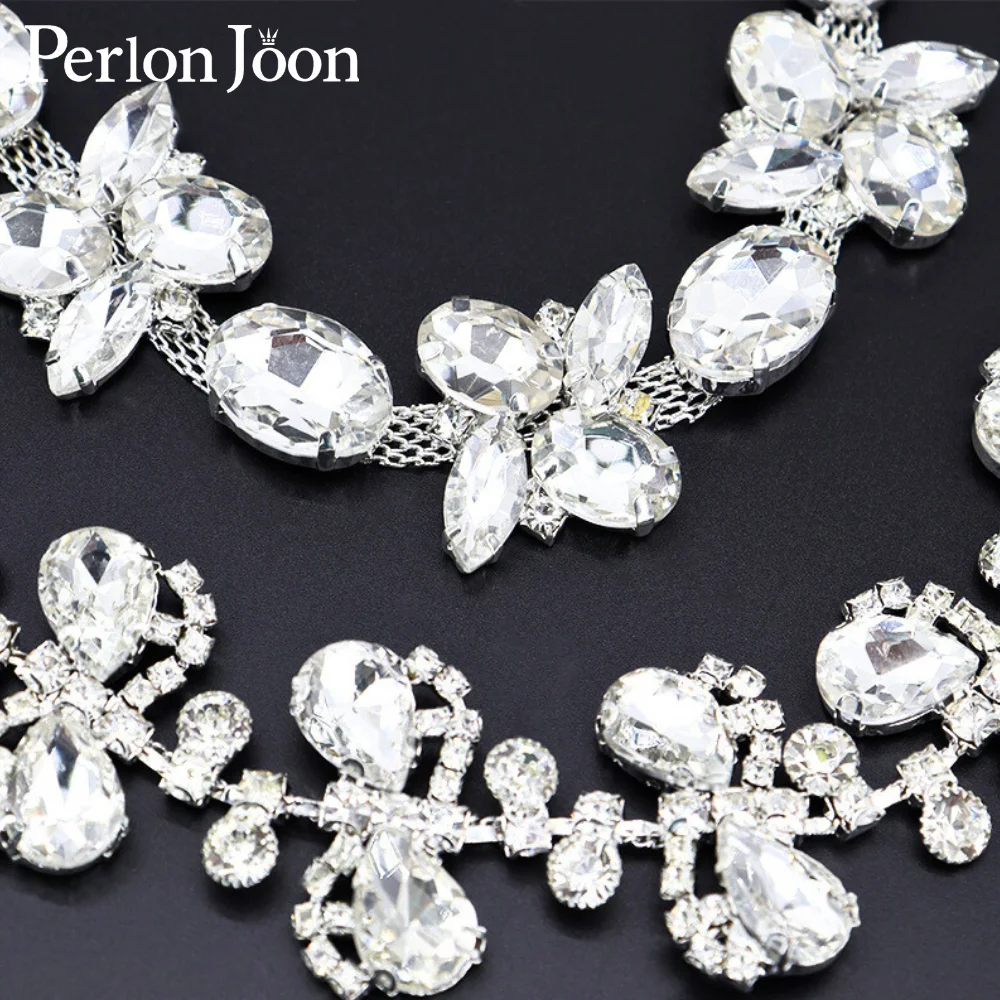 1 Yard Fancy Diamond Horse Eye Crystal Chain DIY Accessories Bags Headwear Clothing Handmade Rhinestone Chain ML258