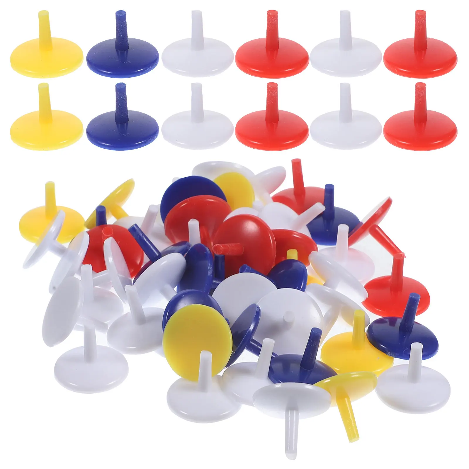 

150Pcs 18Mm Ball Position Markers Compact Circular Plastic Dots for Green Alignment Tournament Golf