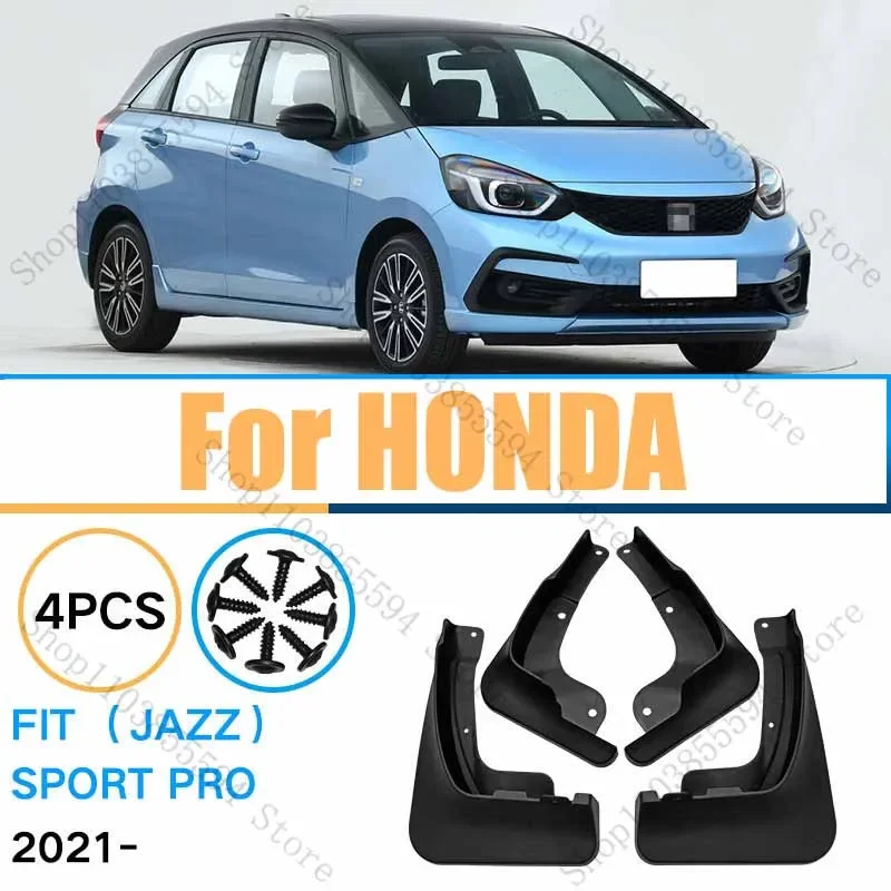 

Mudguard For Honda Fit Jazz Sport Pro 2021 4pcs Mudflaps Mudguards Car Accessories Auto Styline Splash Guard Fender Mud Flap