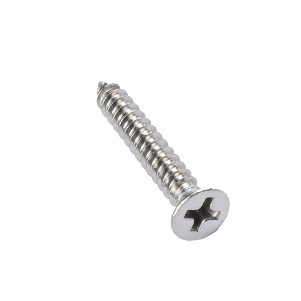 Kayulin M4 x 25mm Countersunk Cross Recessed Truss Head Machine Screws Flat Heads Tip Tail Self Tapping Screw 25mm Length