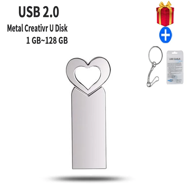 고속 USB 스틱 미니 펜 드라이브, USB 플래시 드라이브, 금속 디스크, Cle USB, 128GB, 64GB, 32GB, 16GB