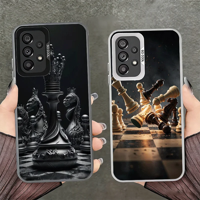 Competitive Chess Game Soft Phone Case for Samsung A17 A16 A15 A14 A13 A57 A56 A55 A54 A53 A37 A36 A35 A34 A33 A26 A25 A24 A23 A