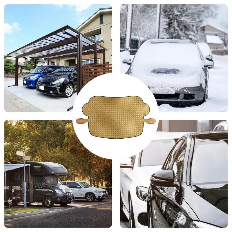 Snow Cover For Car Windshield Car Windshield Rain Snow Cover Sunlight Resistant All Weather Windshield Protector Winter Car