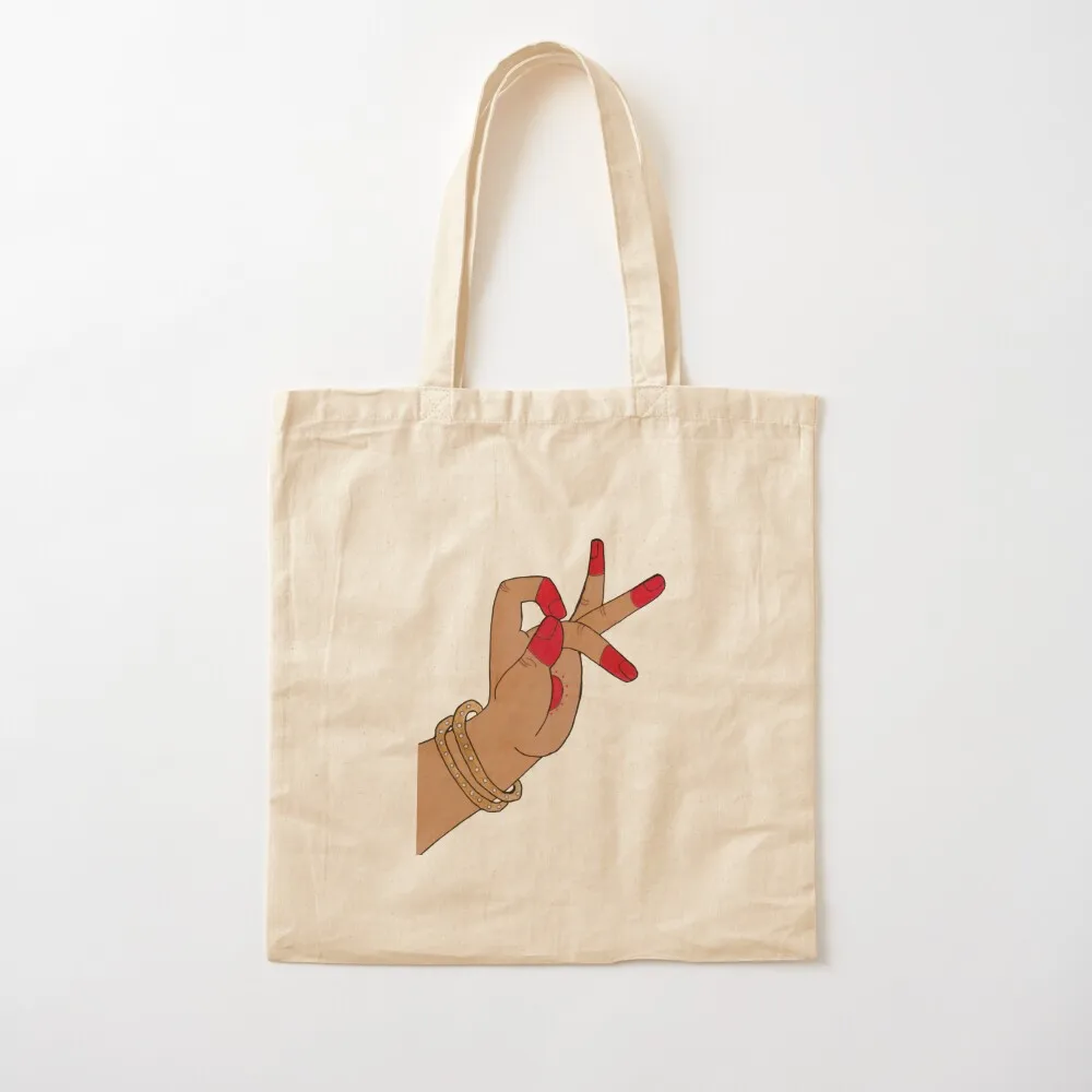 Danza classica indiana Mudra Tote Bag shopping bag logo borse personalizzate tote bag supermercato pieghevole