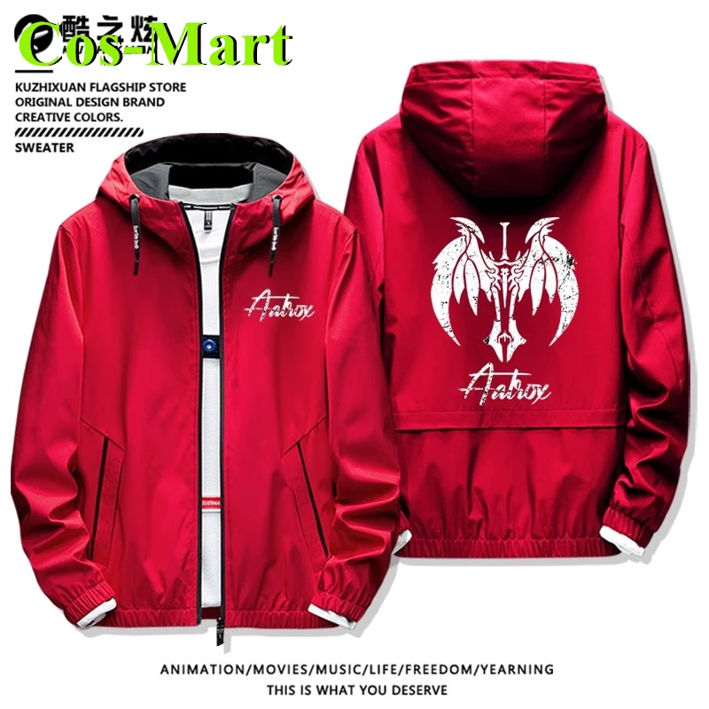 Cos-Mart Game LOL Aatrox The Darkin Blad Autumn Winter Fleece Casual Coats Jacket Team Sweatshirt Tops Large Size Hallowmas view 3