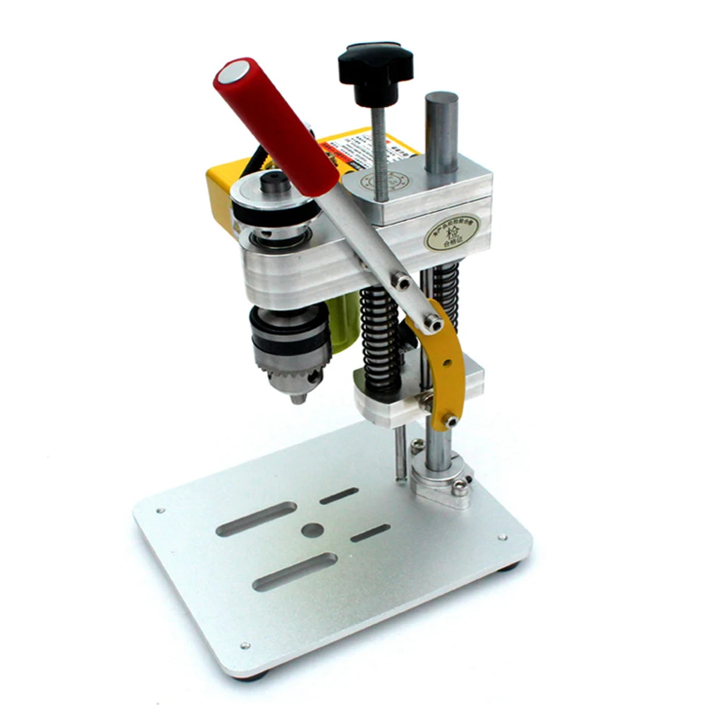 

Precision CNC Mini Drill Table Drilling Machine Portable Benchtop Driller 795 Motor JT0/B10/B12 Chuck Metal Wood DIY Crafts Tool