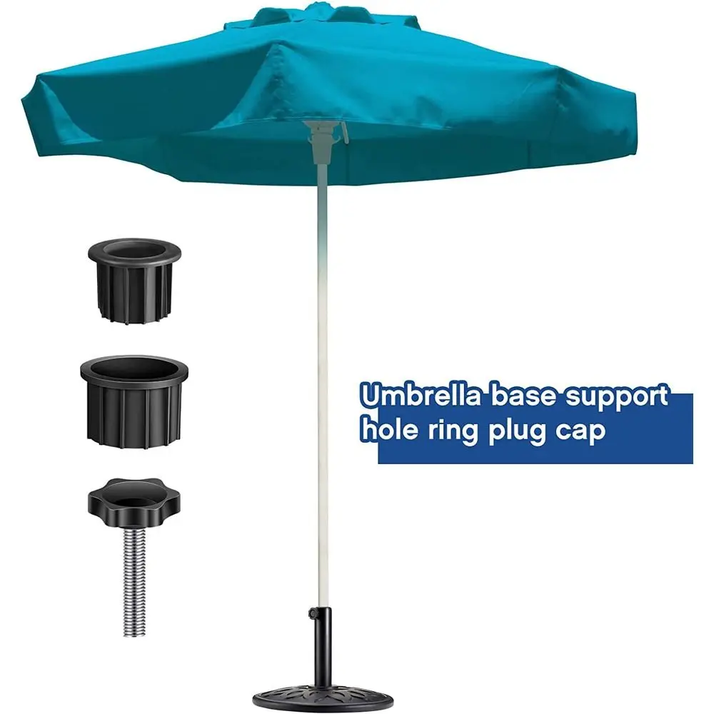 Outdoor Patio Umbrella Base Stand Replacement Parts Umbrella Base Bracket Hole Ring Plug Cover and Cap(6pcs)