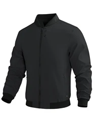 Spring and Autumn Men's 2024 New Sports Business Commuting Casual Jacket Solid Color Loose Trendy Men's Outerwear Casual Easiest
