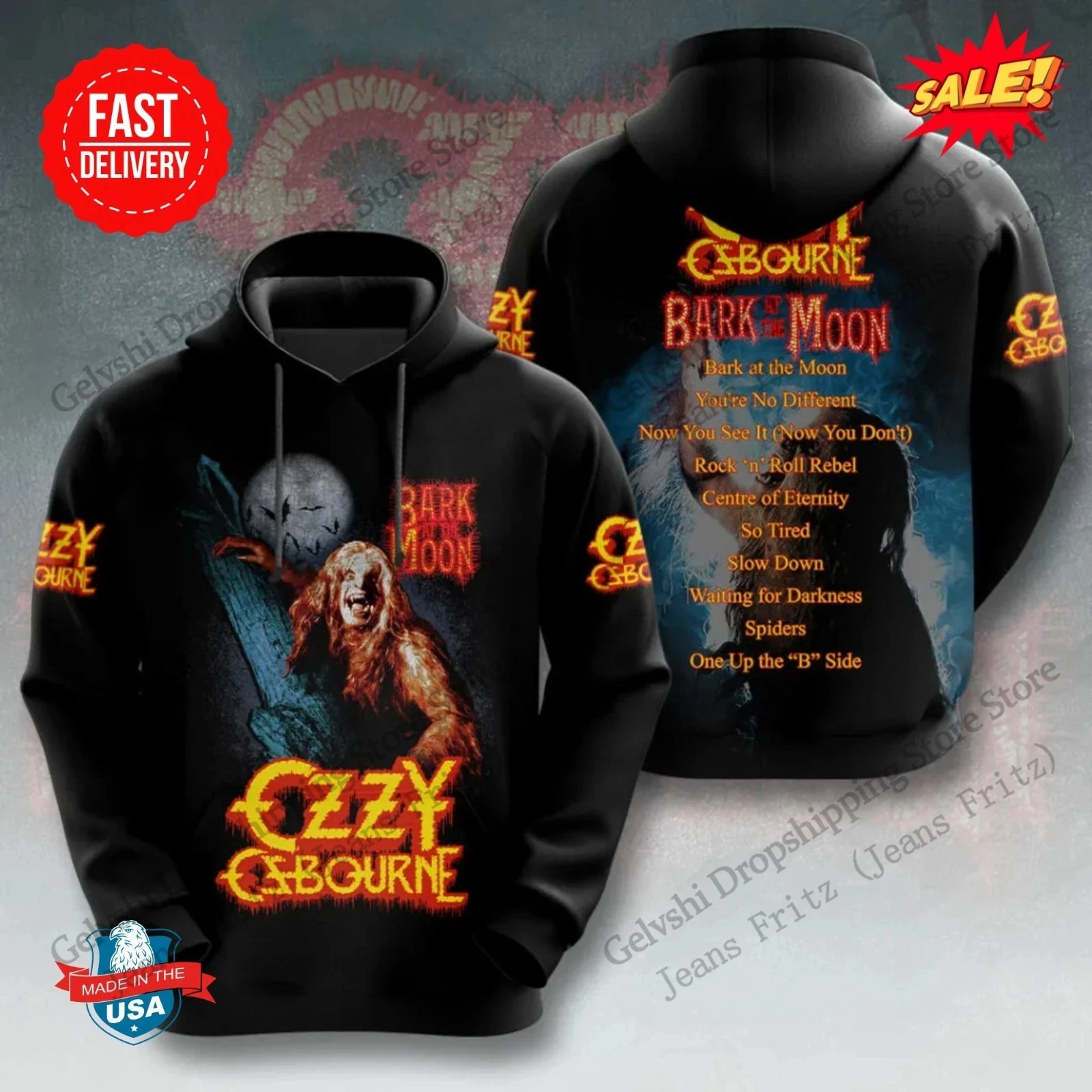 Rock Band Ozzy Osbourne 3d Print Hoodie Men Women Fashion Hoodie Sweatshirt Outwear Coat Men Hoodies Winter Clothes Fan New 2025