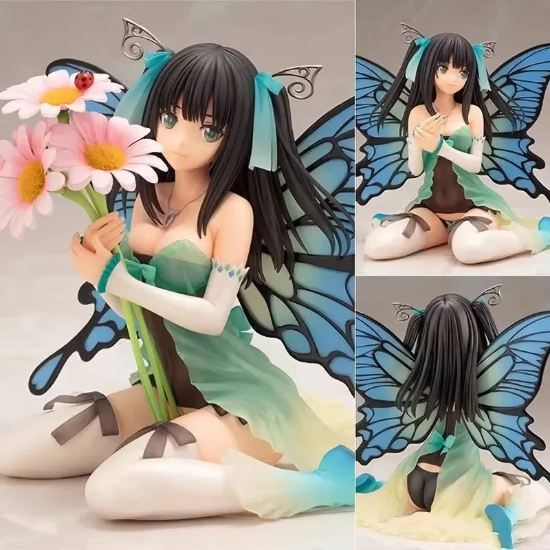 In Stock14cm Leaves Tony Fairy Butterfly Daisy With Beautiful Flower Sitting Position Action Figures Collectible Model Toys Gift