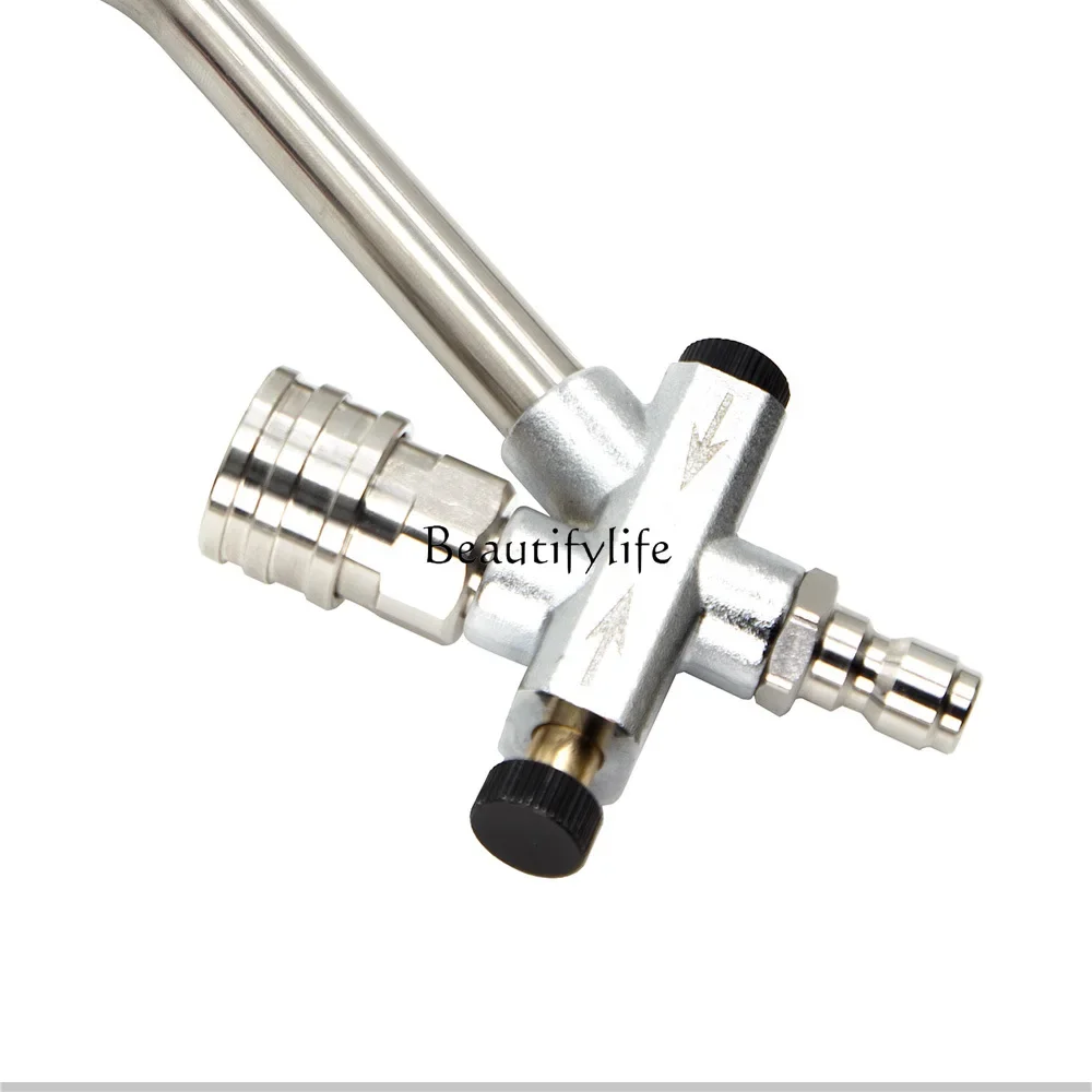 

jj4 High pressure cleaner stainless steel double head spray rod one point two car wash double row 1/4 quick plug