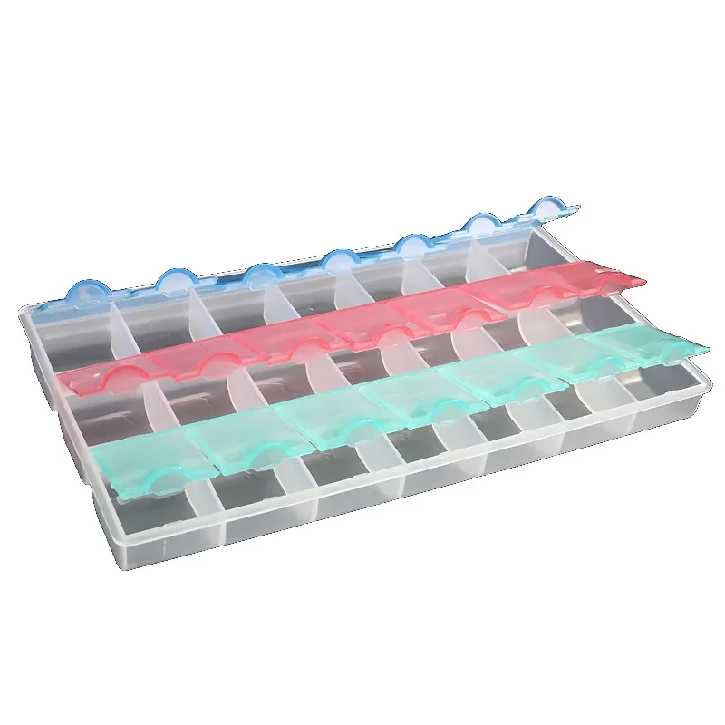 Sunshine 21 Multi-Raster Component Doos Mobiele Telefoon Reparatie Tool Opslag Plastic Transparant Onderdelen Box