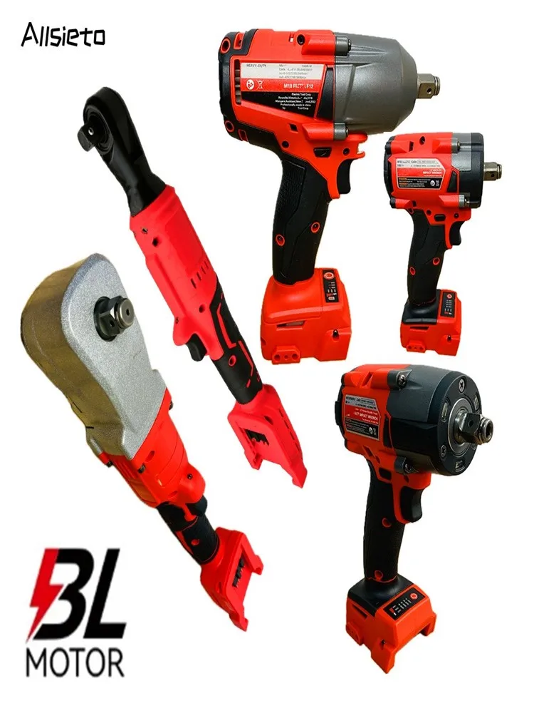 Pour Milwaukee 18V batterie clé à chocs sans brosse clé à cliquet électrique pour changement de pneu réparation automobile 6 Type Options outils électriques