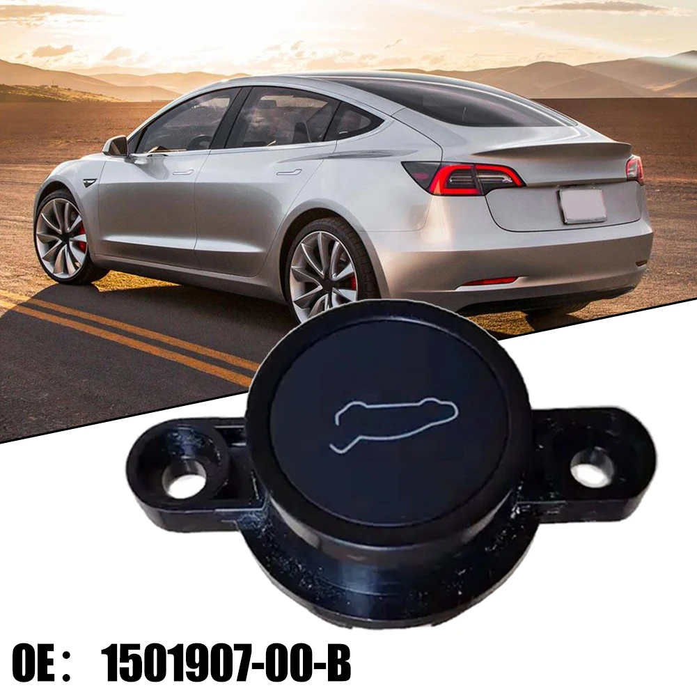 Car Trunk Unlock Release Button Cover For Tesla Model Y Model 3 2017-2022 1501907-00-B Release Open Switch Car Accessories