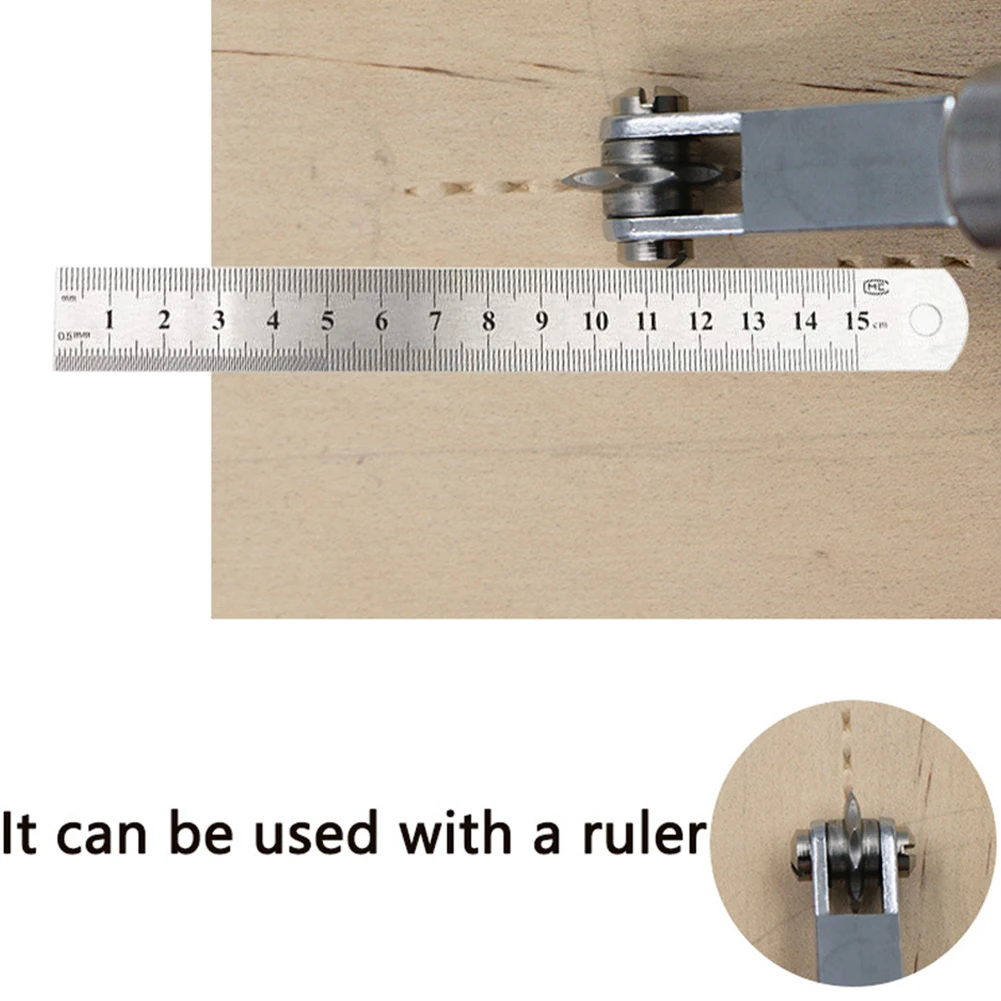 

Spacing Wheel Leather Craft Kit Screwdriver Stitch Line Marking 14.5cm/5.71\" Long 2.6cm/1.03\" Diameter 3-6mm 4pcs Rollers