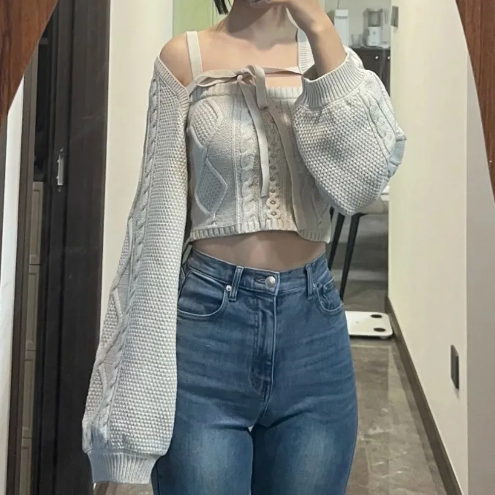 

Японские комплекты Twist Argyle Ropa Mujer Бандажный вязаный свитер Pure Desire Style Pull Spicy Girl Pulls Femmes Зимняя одежда для женщин