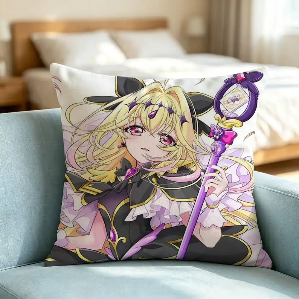 Meitantei Precure Cure Eclair  Pillow Case Square Double-Sided Sofa Cushion Cover Bedroom Bedside Pillow Gift