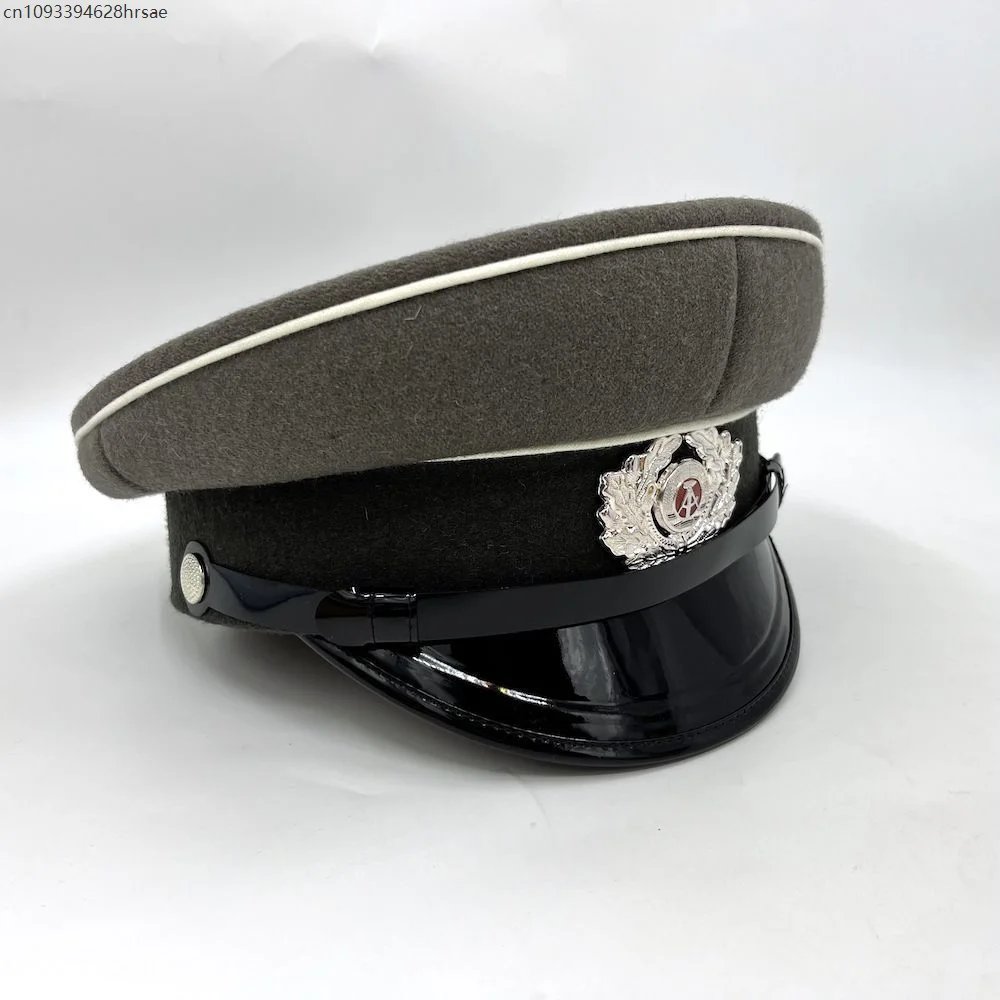 East Germany Army Hat Officer Cap Espionage Men Military Adult Prop Accessories Winter