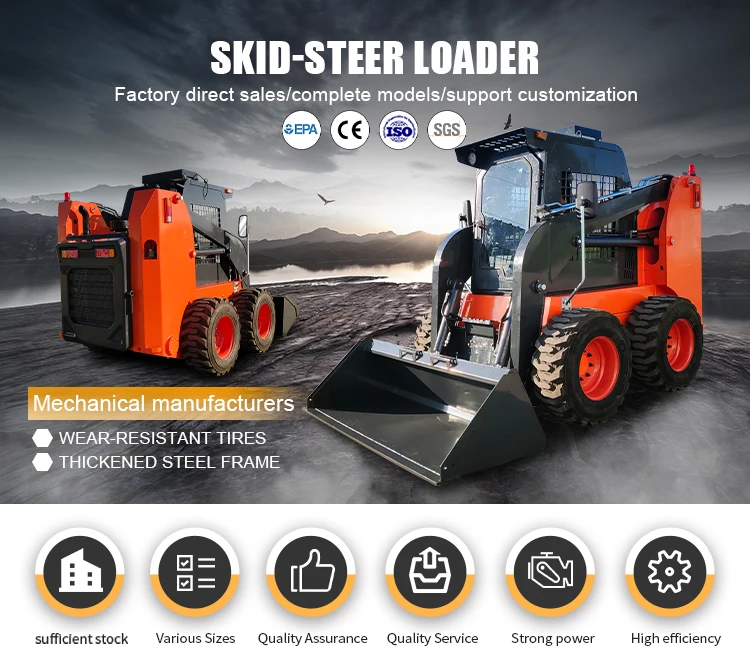 Kompaktlader | Mini-Radlader mit Dieselantrieb, CE-zertifiziert | Maßgeschneiderte Produkte für Landwirtschaft und Bauwesen – Detail 2