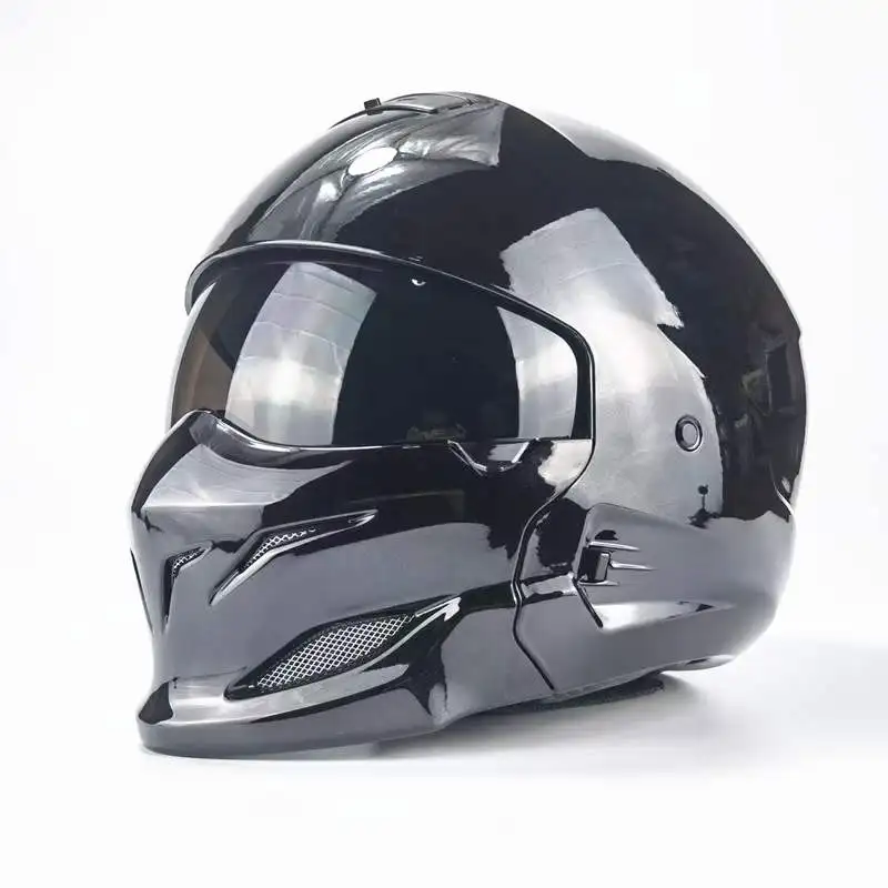 

STLF Open Face Motorcycle Helmet Retro Helmet Motors DOT Approved Scooter High Quality Soft Lining With Single Visor ECE 2206