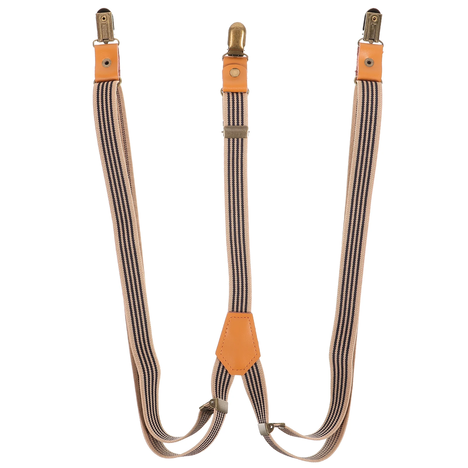 

Y-shaped Clip Strap Elastic Suspenders for Jean Pants Heavy Duty Men Tuxedo Adjustable Pant Suspender Women Striped Belt