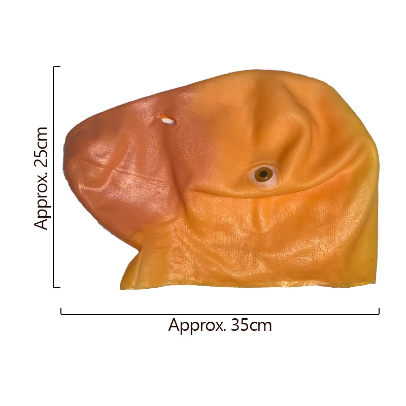 동물 오리 얼굴 라텍스 마스크, 재미있는 마르디 그라 마스크, 할로윈 멋진 원피스 코스프레, 코스튬 극장 소품, 카비날 액세서리