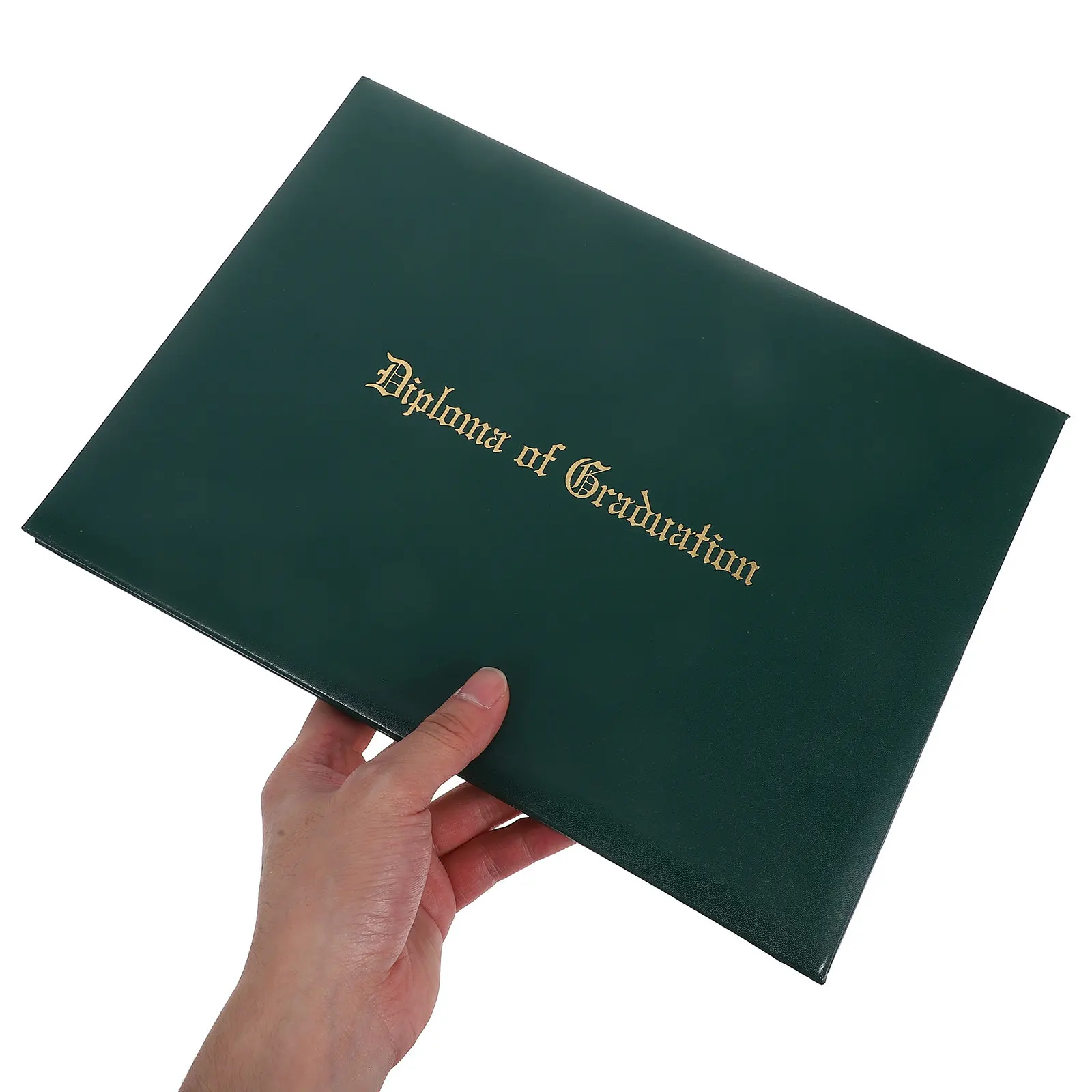 

Diploma Folder Classic Faux Hard Cover Document Organizer Paper Files Holder for Graduation Awards Certificates Document