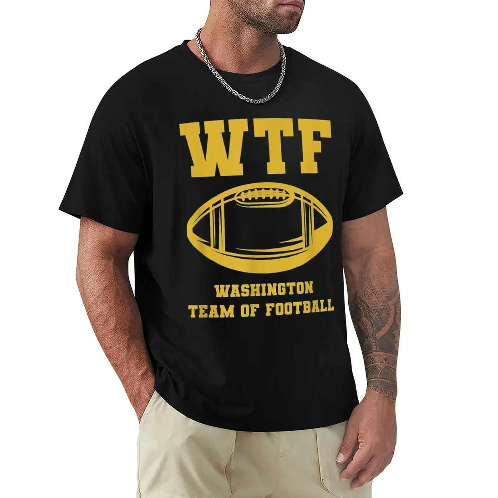 WTF Washington team of football T-Shirt tops custom shirt clothing for men