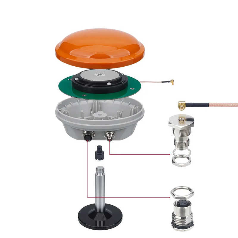 RTK Case Antenna Accessory Agricultural Waterproof Large Capacity Antenna Housing Navigation Mounting