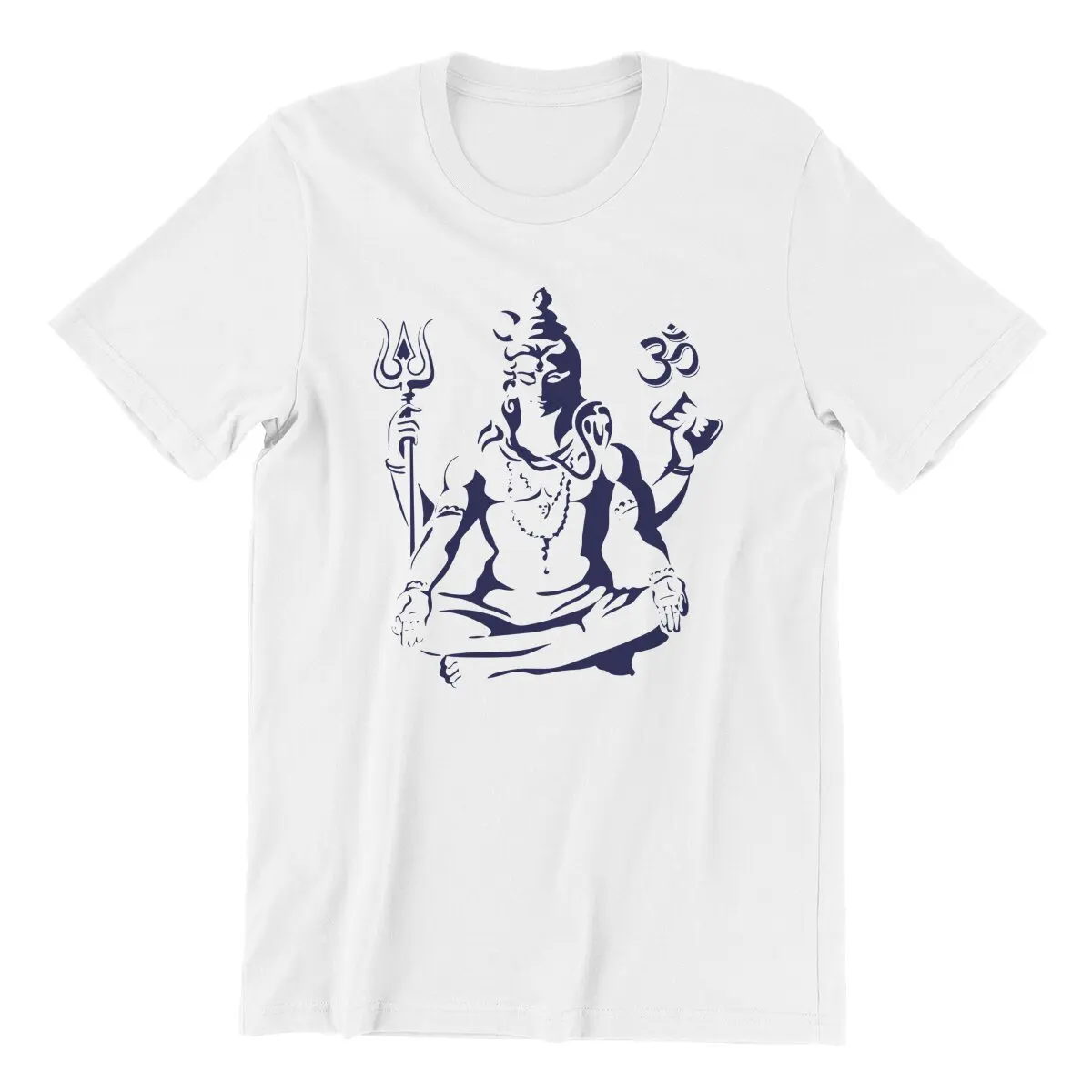 Lord Shiva Maha Mrityunjay hindu god T-Shirts for Men  Hipster Pure Cotton Tee Shirt  T Shirt Summer Clothing