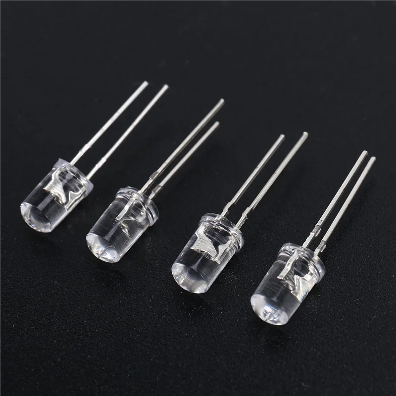 AT53 600Pcs/Lot 5Mm Round Purple Uv Led Diode Super Bright Water Clear Led Light Lamp Purple Color