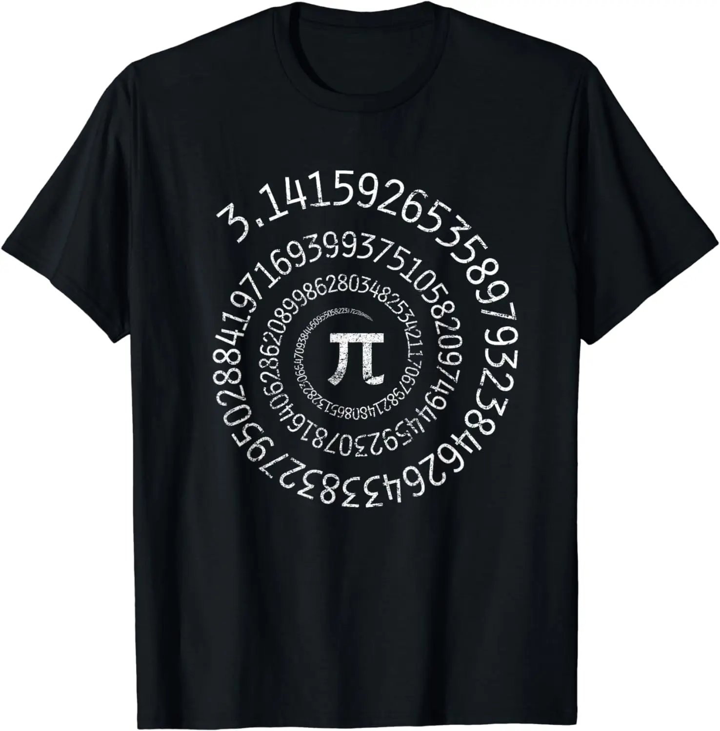 Pi Day T-shirt with A Spiral Pi Pattern, A Fun Mathematical Design Street Style, Suitable As A Gift, 3.14 Women Clothing Y2K Top