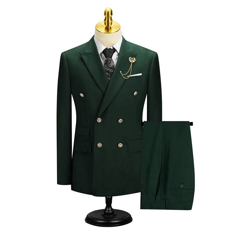 Costume deux pièces décontracté pour hommes, robe de banquet de mariage DivWedding, L104