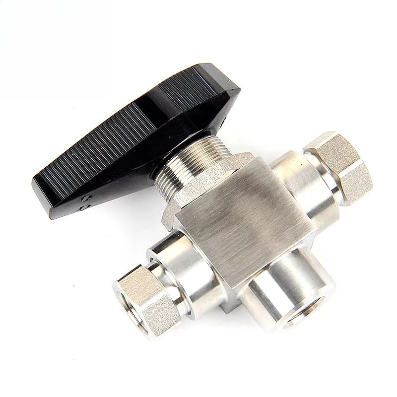 نوعية جيدة MAS-H83 الفولاذ المقاوم للصدأ 3 طريقة الغاز الطبيعي صمام الكرة الضغط العالي