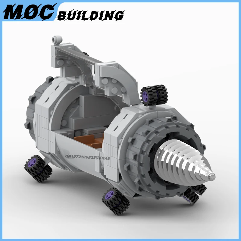 MOC Space Movie Series Scene Vehicle Transport Module Model Building Blocks DIY Assembly Bricks Weapon Toys Creative Xmas Gifts