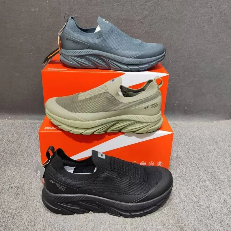 2026 Men Running Shoes Black Gray Gym Outdoor Shoe Man Slip-on Walking Shoes For Mens Breathable Sock Sport Shoes