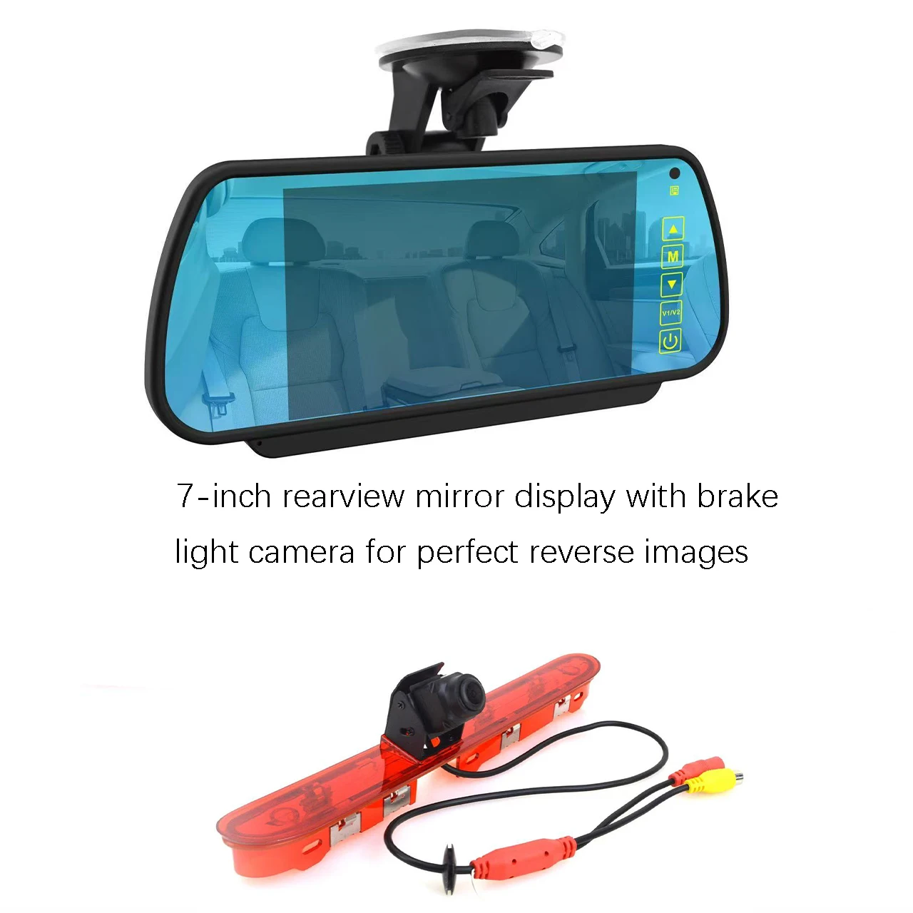 Brake Light Reversing Camera with Monitor Kit for Peugeot Expert Traveller Citroen Jumpy SpaceTourer Toyota ProAce Backup Camera