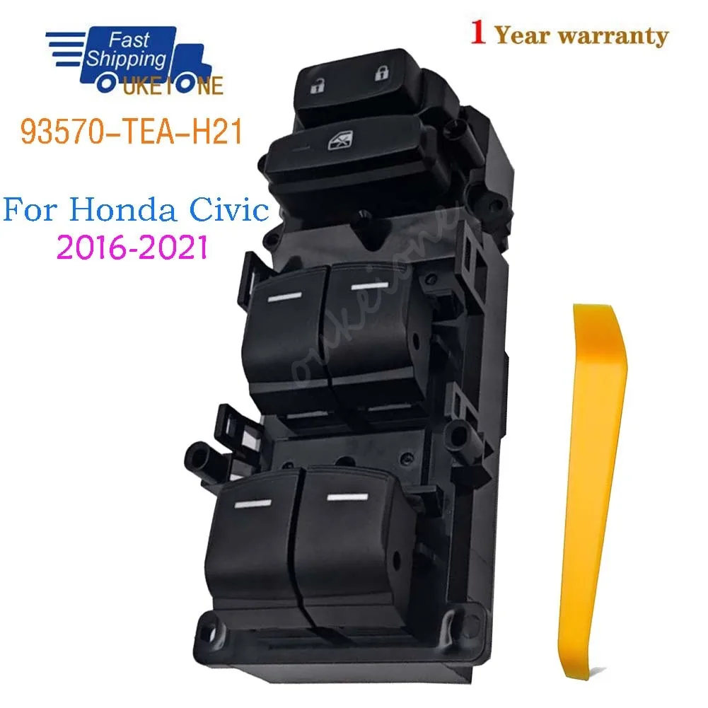 

93570-TEA-H21 Для Honda Civic 2016-2021 Главный переключатель управления стеклоподъемником с электроприводом, кнопка регулятора, запчасти