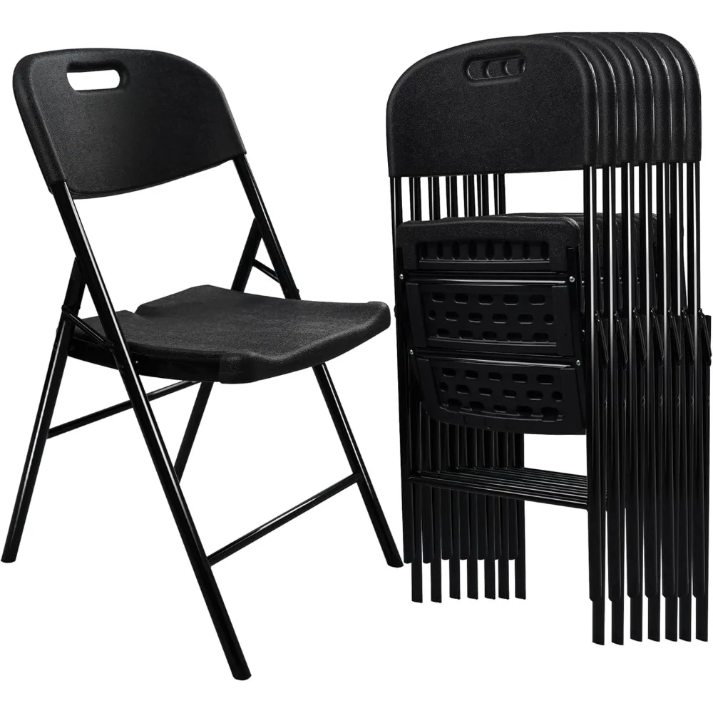 

8 Pack Folding Chair, 700 lb Weight Capacity,Indoor/Outdoor Heavy Duty Foldable Chairs for Restaurants, Kitchens, Picnics, Races