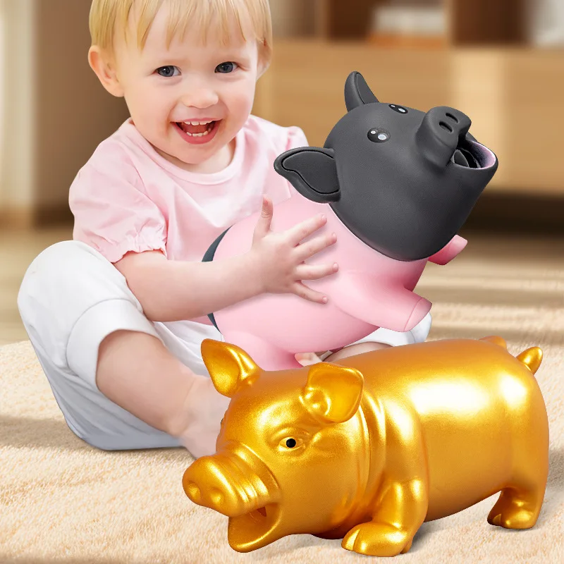 

Large Cute Simulation Screaming Pig Toy Novelty Cartoon Animal Pig Pinch And Squealing Desktop Ornament Stress Relief Toys