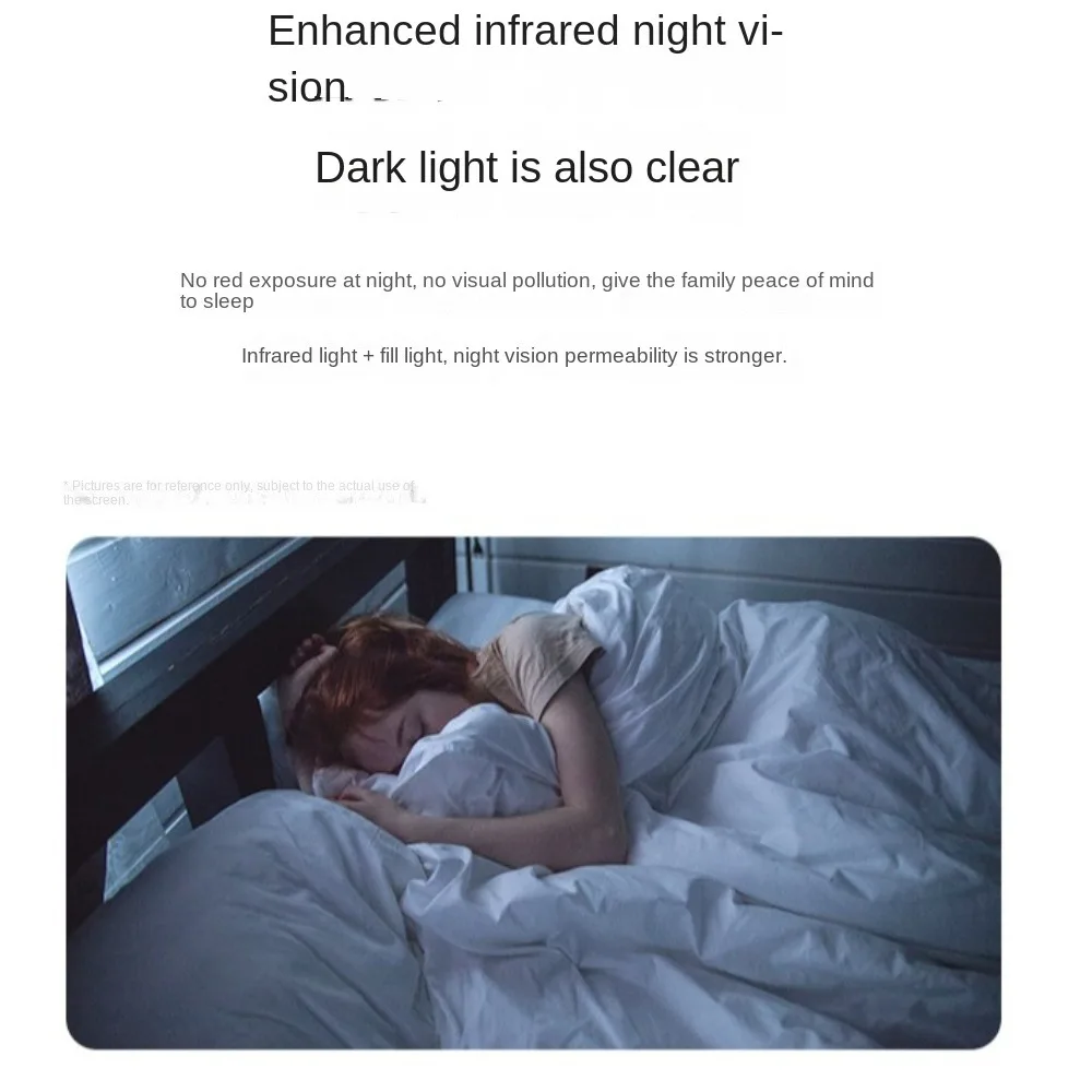 360 °   Draadloze WiFi-bewakingscamera 2-weg gesprek Nachtzicht WiFi Binnencamera High Definition Voice Intercom