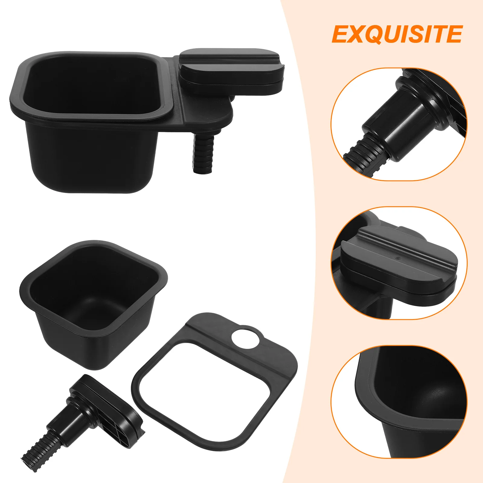 

Clip-on Rotatable Mini Small Trash Can Table Garbage Bin Waste Bucket Sundry Storage Case Clip on Trash Can Sundry Box