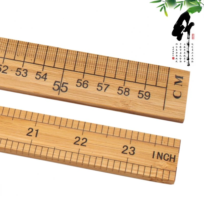 

Tailor Special Ruler High Quality Bamboo Ruler M Clothing Measuring Tape Volume Bed Cover Straight Wooden Ruler Market Inch Chi