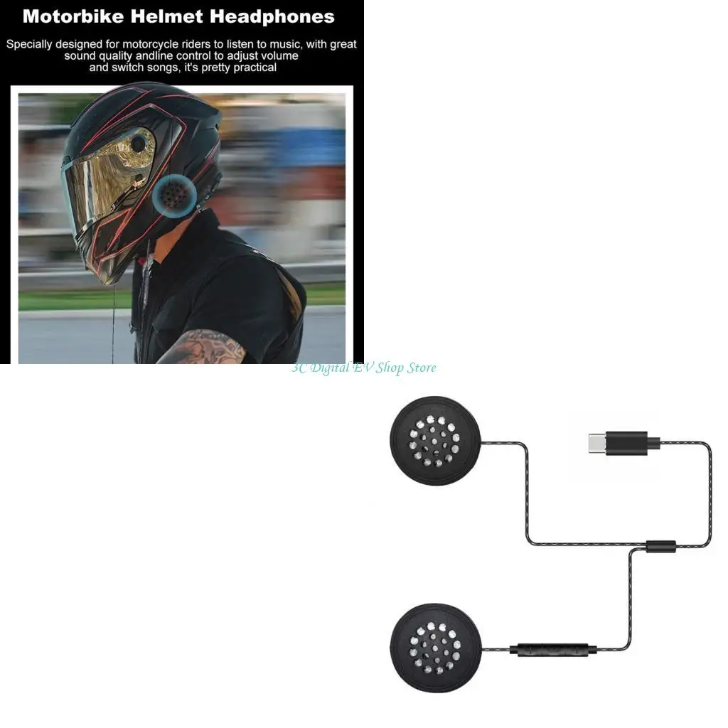 

E74D Bike Motorcycles helmets Headsets Instantly Plugs and Play For Adventure Riders