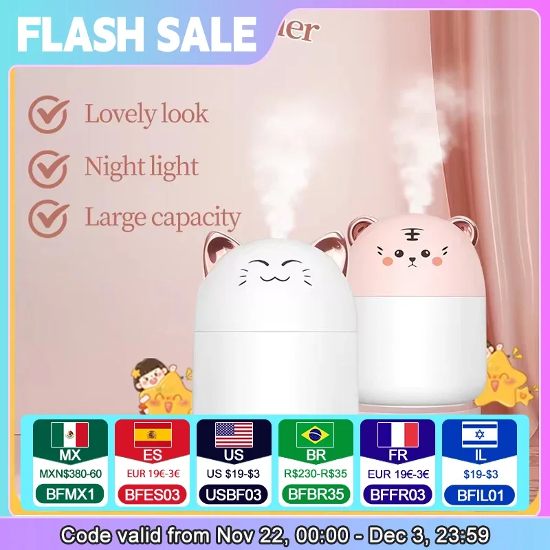 

Small Pet Humidifier Mini Office Desktop Air Conditioning Room Air Humidification Usb Small Household Heavy Fog Spray Cute
