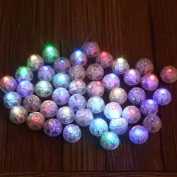 10 stücke Mini runde Kugel führte Ballon RGB Lichter Valentinstag Blitzlampen für Laterne Weihnachten Halloween Hochzeits feier