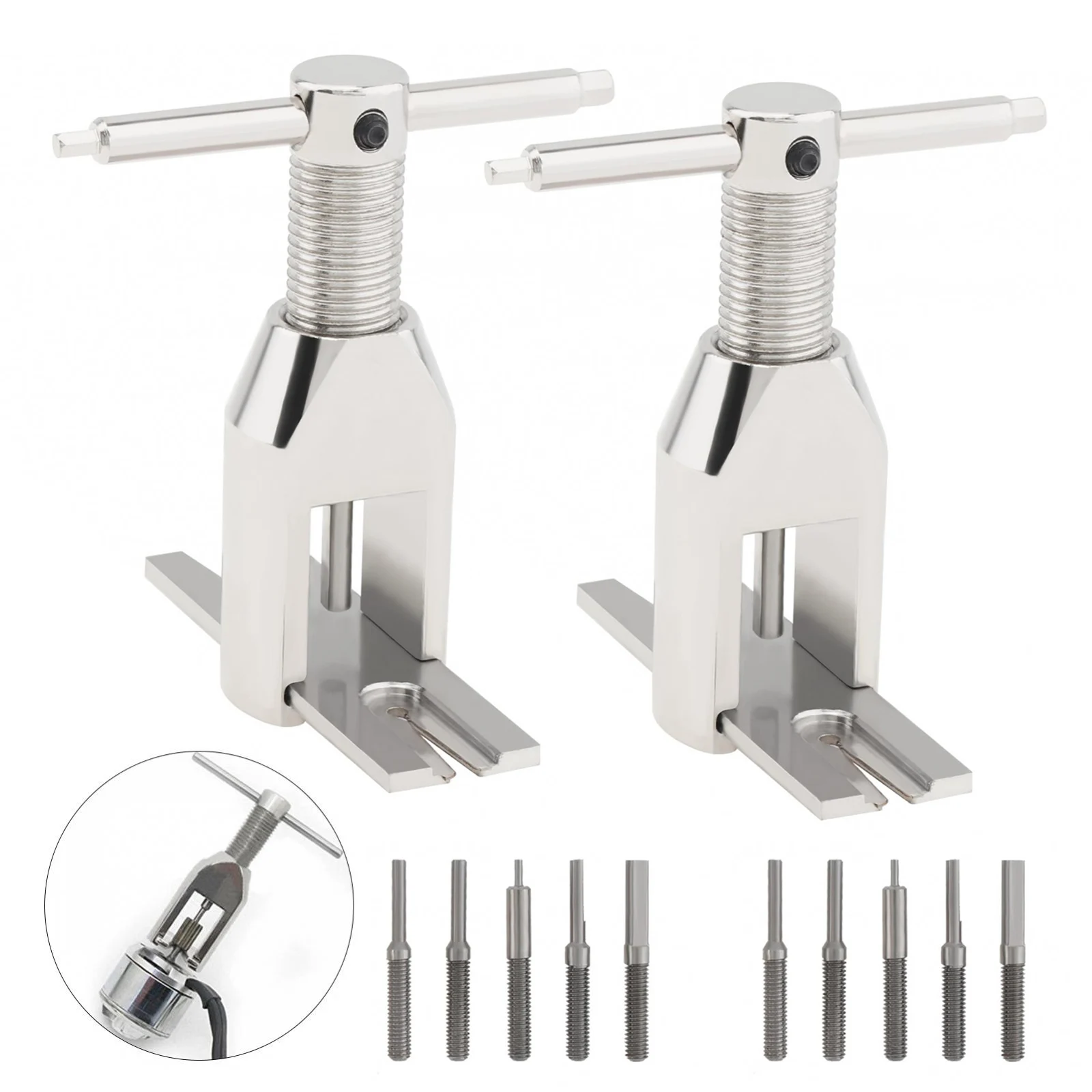 2pcs RC Motor Gear Puller Universal Motor Pinion Gear Puller Tooth Extractor for Vehicle Model Mini Small Motor Remover Tool