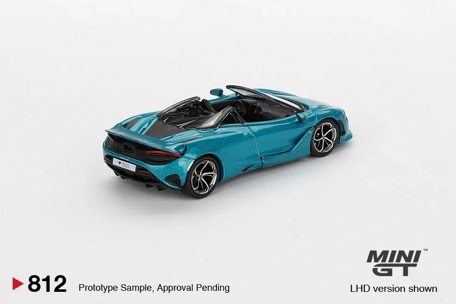 MINIGT 1:64 750S Spider Belize Blue Model Car