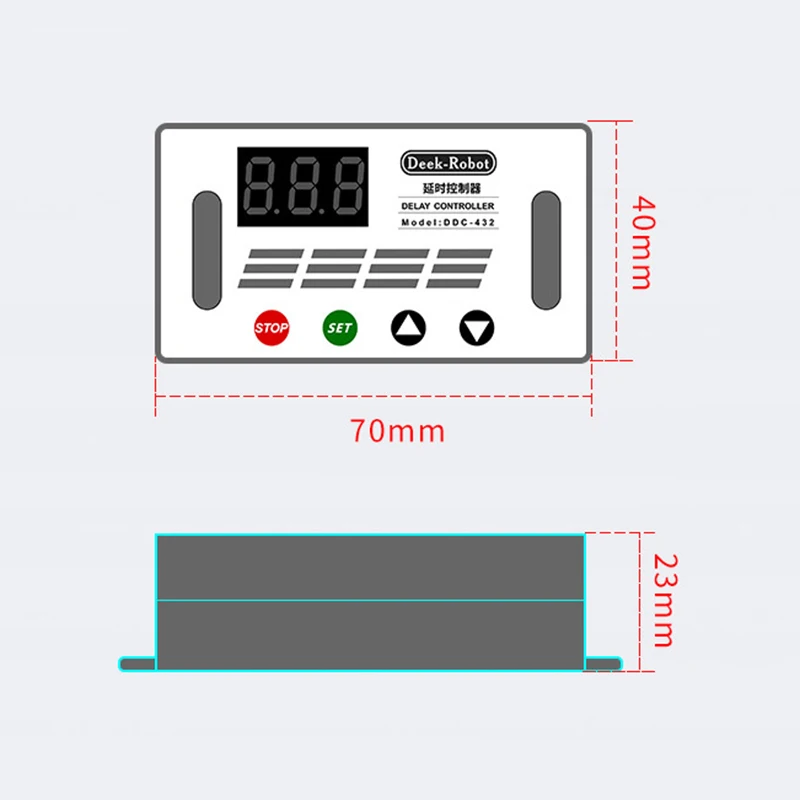 DDC-432 Dual MOS LED Digital Delay Controller Time Delay Relay Trigger Cycle Delay Switch Timing Control Module